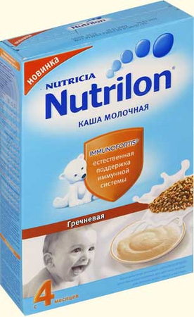 Каша nutrilon молочная пшеничная с фруктами